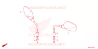 RETROVISEUR pour Honda CR 650 R E-CLUTCH de 2024