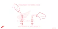 RETROVISEUR pour Honda CR 650 R E-CLUTCH de 2024