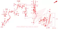 MAITRE CYLINDRE DE FREIN ARRIERE pour Honda CR 650 R E-CLUTCH de 2024