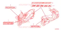 AUTOCOLLANTS pour Honda SCOOPY 110 URBAN de 2018