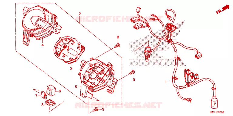 COMPTEUR Honda SCOOTER 110 BEAT 2019  ACH110CSFK_2PH