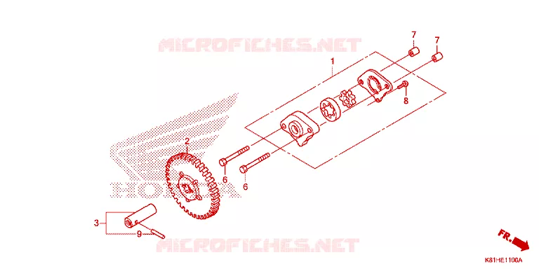 POMPE A HUILE Honda SCOOTER 110 BEAT 2019  ACH110CSFK_2PH