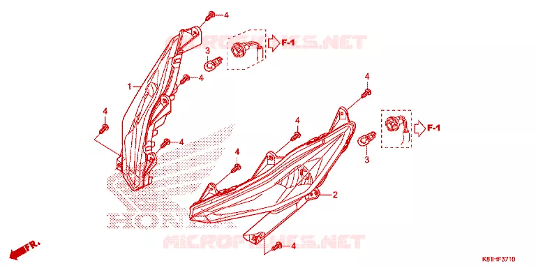 CLIGNOTANT AVANT Honda SCOOTER 110 BEAT 2019  ACH110CSFK_PH