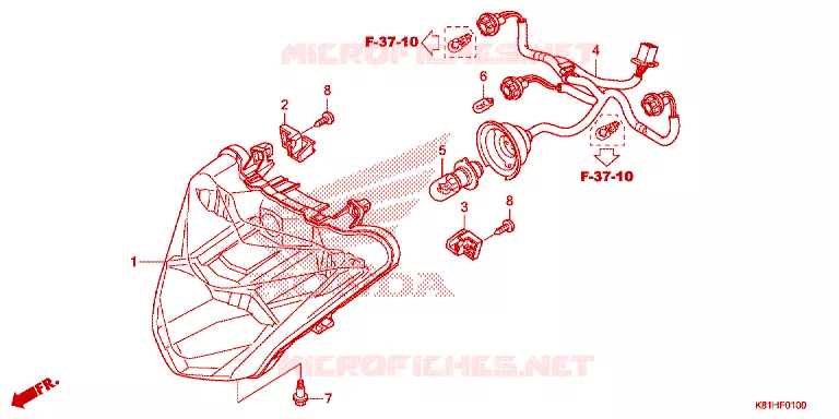 PHARE Honda SCOOTER 110 BEAT 2019  ACH110CSFK_PH