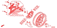 REAR WHEEL/SWINGARM pour Honda ADV 150 ABS de 2023