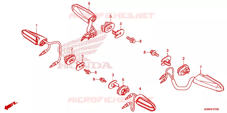 CLIGNOTANT Honda SCOOTER 150 ADV 2021  ADV150AM_2CA