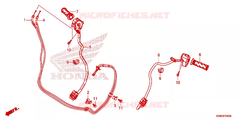 COMMODOS - POIGNEES Honda SCOOTER 150 ADV 2023  ADV150AM_2CA