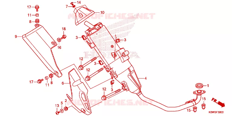SILENCIEUX D'ECHAPPEMENT Honda SCOOTER 150 ADV 2021  ADV150AM_3CA