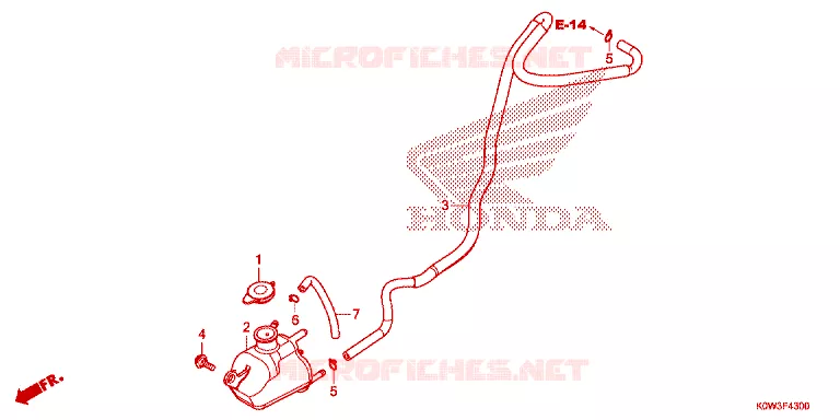 VASE D'EXPANSION Honda SCOOTER 150 ADV 2021  ADV150AM_3CA