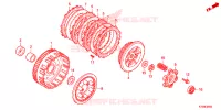 EMBRAYAGE pour Honda WAVE 125 Electric start, Cast wheels de 2016
