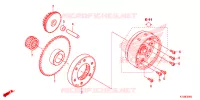 EMBRAYAGE pour Honda WAVE 125 Electric start, Cast wheels de 2016