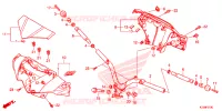 GUIDON   CARENAGE pour Honda WAVE 125 Electric start, Cast wheels de 2016