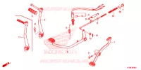 PEDALE pour Honda WAVE 125 Kick start, Spoked wheels de 2017