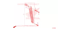AMORTISSEUR ARRIERE pour Honda SCOOPY 110 ACTIVE BOY de 2012