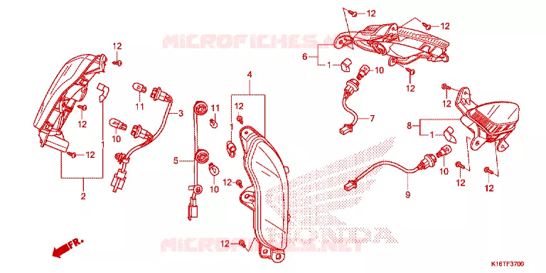 CLIGNOTANT Honda SCOOTER 110 SCOOPY 2014  ACF110SFE_3TH