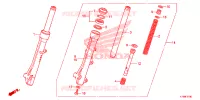 FOURCHE pour Honda SCOOPY 110 de 2014