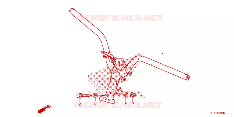 GUIDON Honda SCOOTER 110 SCOOPY 2014  ACF110SFE_TH