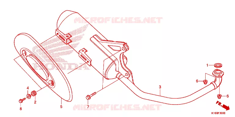 SILENCIEUX D'ECHAPPEMENT Honda SCOOTER 110 SCOOPY 2015  ACF110SFF