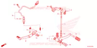 PEDALE pour Honda CBR 500 R ABS de 2024