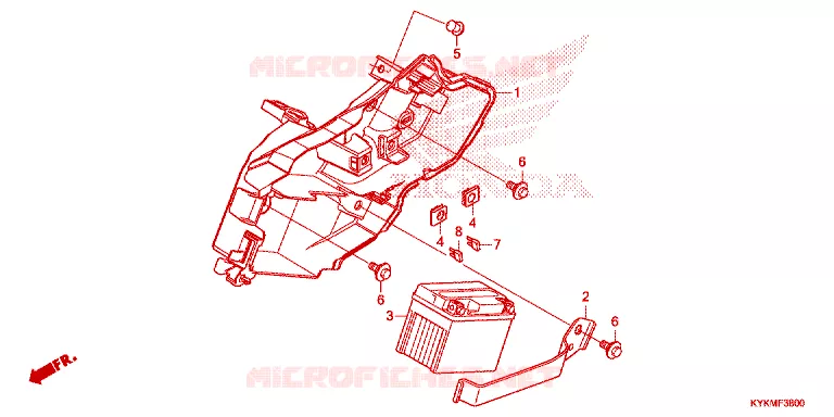 BATTERIE Honda MOTO 110 CRF 2025  CRF110FS