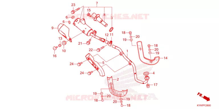 SILENCIEUX D'ECHAPPEMENT Honda MOTO 110 CRF 2025  CRF110FS