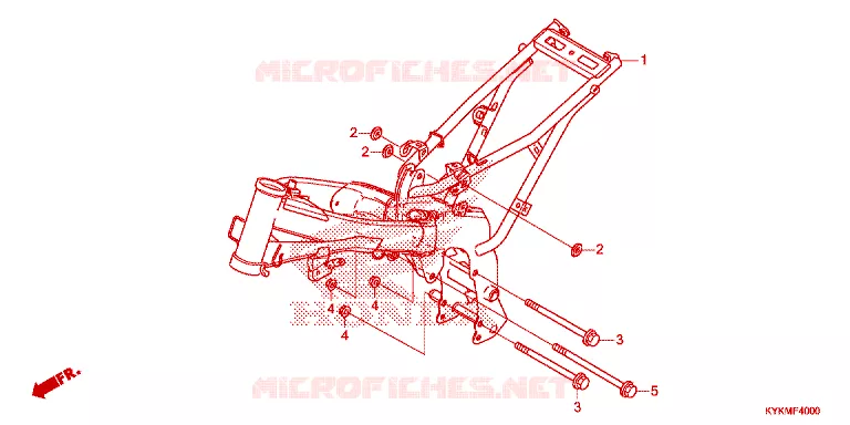 CADRE Honda MOTO 110 CRF 2025  CRF110FS