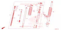 FOURCHE pour Honda CRF 125 F de 2025