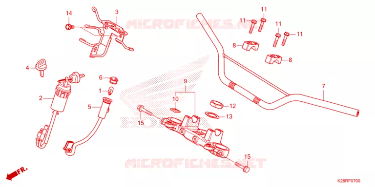 GUIDON Honda MOTO 125 CRF 2025  CRF125FS