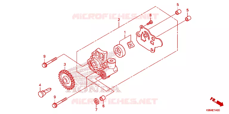 POMPE A HUILE Honda MOTO 250 CRF 2025  CRF250FS