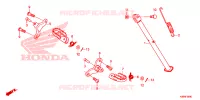 REPOSE PIED   BEQUILLE pour Honda CRF 250 F de 2025