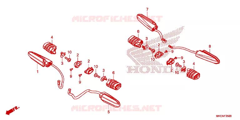 CLIGNOTANT Honda MOTO 450 CRF 2025  CRF450RLS