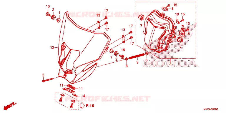 PHARE Honda MOTO 450 CRF 2025  CRF450RLS