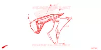 OUIES DE RADIATEUR pour Honda CRF 450 R de 2025