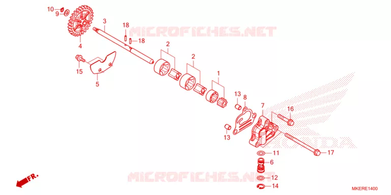 POMPE A HUILE Honda MOTO 450 CRF 2025  CRF450RWES
