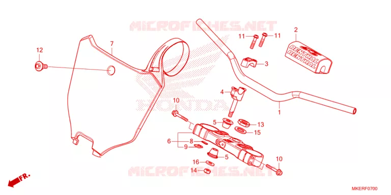 GUIDON Honda MOTO 450 CRF 2025  CRF450RXS