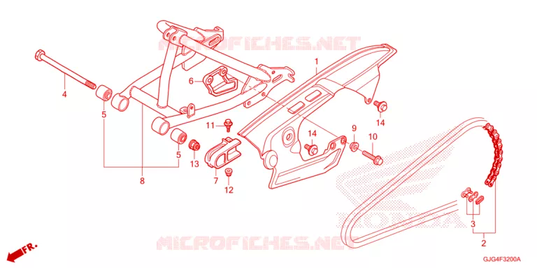 BRAS OSCILLANT Honda MOTO 50 CRF 2025  CRF50FS
