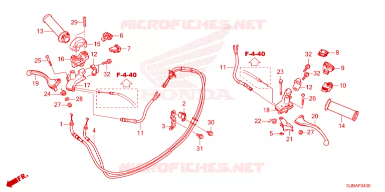 LEVIER DE GUIDON - COMMODO Honda SCOOTER 50 METRO 2025  NCW50S