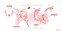 AUTOCOLLANTS pour Honda MOOVE 110 de 2015