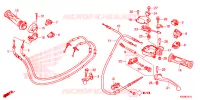LEVIER DE GUIDON   CABLE   COMMODO pour Honda MOOVE 110 MANCHESTER UNITED de 2015