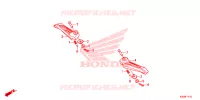 REPOSE PIED pour Honda MOOVE 110 MANCHESTER UNITED de 2015