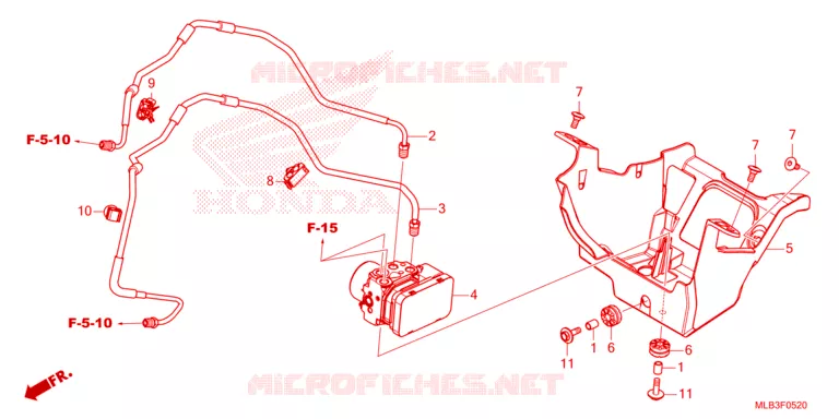 ABS MODULATOR/BRAKE PIPE Honda MOTO 750 HORNET 2024  CB750AP
