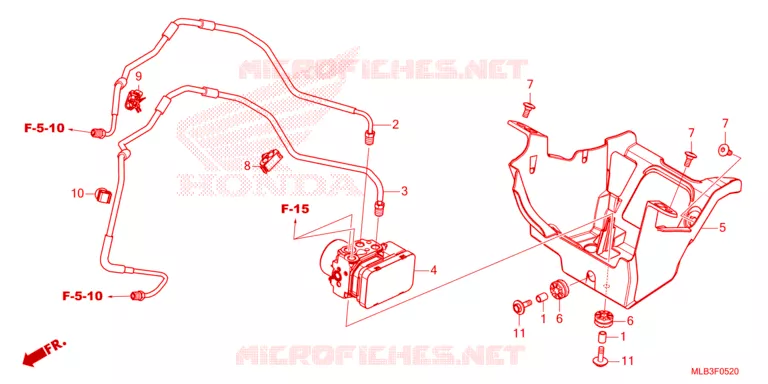 ABS MODULATOR/BRAKE PIPE Honda MOTO 750 HORNET 2023  CB750AP