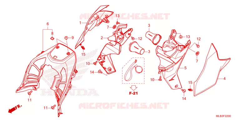 SHELTER/SHROUD Honda MOTO 750 HORNET 2023  CB750AP