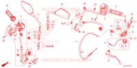 HANDLE SWITCH/GRIP/CABLE/MIRROR pour Honda CB 750 HORNET R de 2024