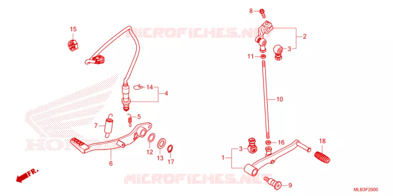 PEDALE Honda MOTO 750 HORNET 2024  CB750AR
