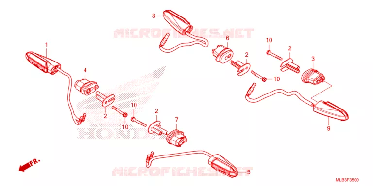 CLIGNOTANT Honda MOTO 750 HORNET 2024  CB750AR