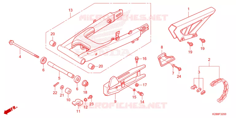 BRAS OSCILLANT Honda MOTO 125 CRF 2025  CRF125FS