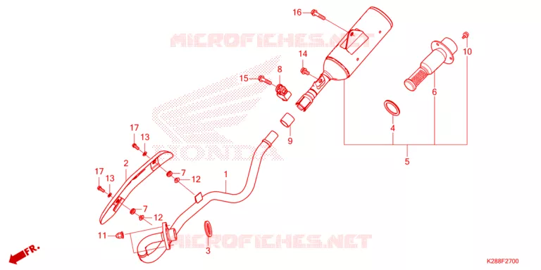 SILENCIEUX D'ECHAPPEMENT Honda MOTO 125 CRF 2025  CRF125FS