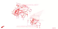 COUVERCLE GAUCHE pour Honda AIRBLADE 160 de 2025