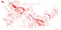 COUVERCLES LATERAUX pour Honda X ADV 750 LOWER de 2024